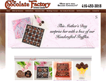 Tablet Screenshot of chocolatefactorytoronto.com
